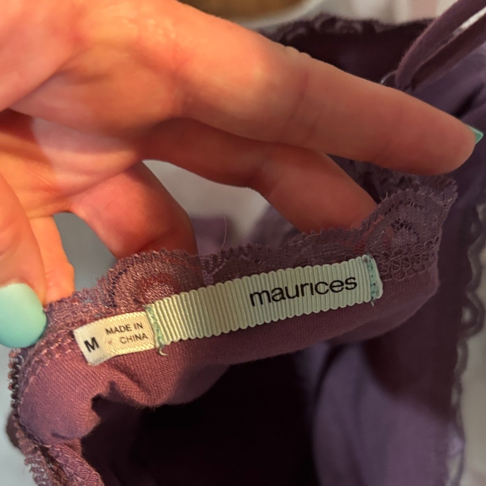 Maurices Purple Lace Camisole - Picture 4 of 5
